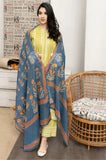 Urge - 3PC Dhanak Embroidered Shirt with Wool Printed Dupatta and Trouser - SS0863