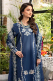 MUSHQ - 3PC Lawn Embroidered Shirt with Khadi Net Embroidered Dupatta and Trouser  - SS0720
