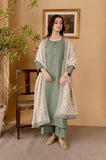 Sapphire - 3PC Dhanak Embroidered Shirt With Embroidered Dupatta and Trouser - SS0989