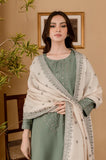Sapphire - 3PC Dhanak Embroidered Shirt With Embroidered Dupatta and Trouser - SS0989