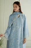 Cross Stitch - 3PC Lawn Embroidered Shirt with Monar Printed Dupatta and Trouser - SA0112