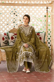Mahnur - 3PC Dhanak Embroidered Shirt With Dhanak Embroidered Dupatta and Trouser - SS0999