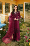 ALLYS - 3PC Lawn Embroidered Shirt with Chiffon Embroidered Dupatta and Trouser - SS0747