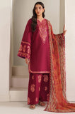 FARASHA - 3PC Lawn Embroidered Shirt with Monar Printed Dupatta and Trouser - SS0753