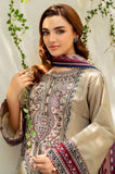 JAZMIN - 3PC Lawn Embroidered Shirt with Chiffon Embroidered Dupatta and Trouser - SS0756