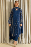 Agha Noor - 3PC Dhanak Embroidered Shirt with Dhanak Embroidered Dupatta and Trouser - SS0417