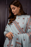 Kayseria - 3PC Dhanak Embroidered Shirt with Dhanak Embroidered Dupatta and Trouser - SS0458-