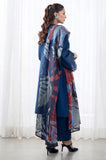 Maria.B - 3PC Dhanak Embroidered Shirt with Pashmina Printed Dupatta and Trouser - SS0472