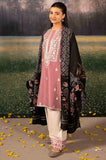 Urge -3PC Dhanak Embroidered Shirt with Wool Printed Dupatta and Trouser - SS0495