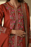 Binilyas - 3PC Dhanak Embroidered Shirt with Dhanak Embroidered Dupatta and Trouser - SS0511