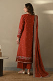 Binilyas - 3PC Dhanak Embroidered Shirt with Dhanak Embroidered Dupatta and Trouser - SS0511