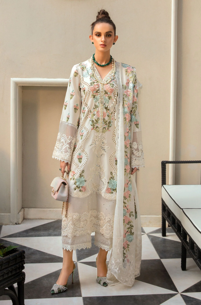 Crimson - Winter 3Pcs Dhanak Embroidered Suit - SB0017
