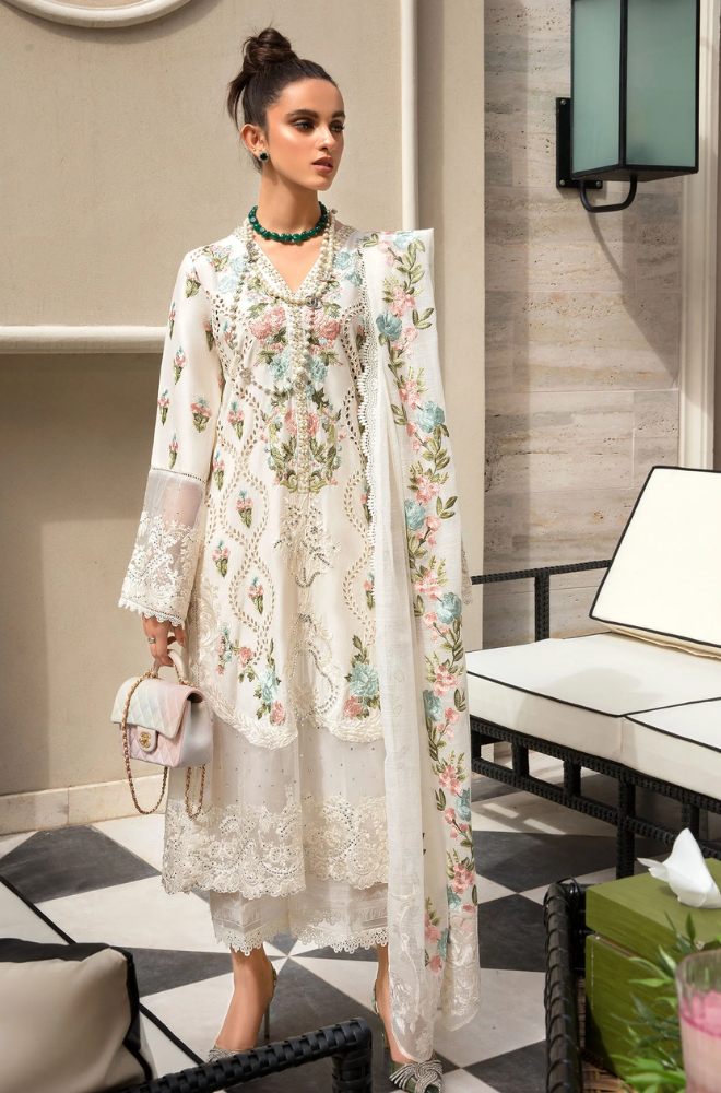 Crimson - Winter 3Pcs Dhanak Embroidered Suit - SB0017